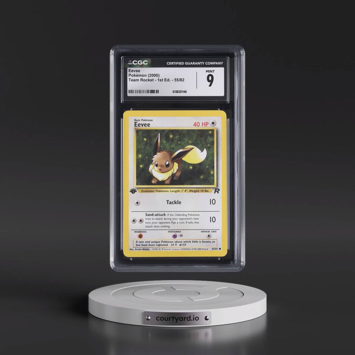 2000 Team Rocket #55/82 Eevee - 1st Edition 1st Edition (CGC 9 MINT)