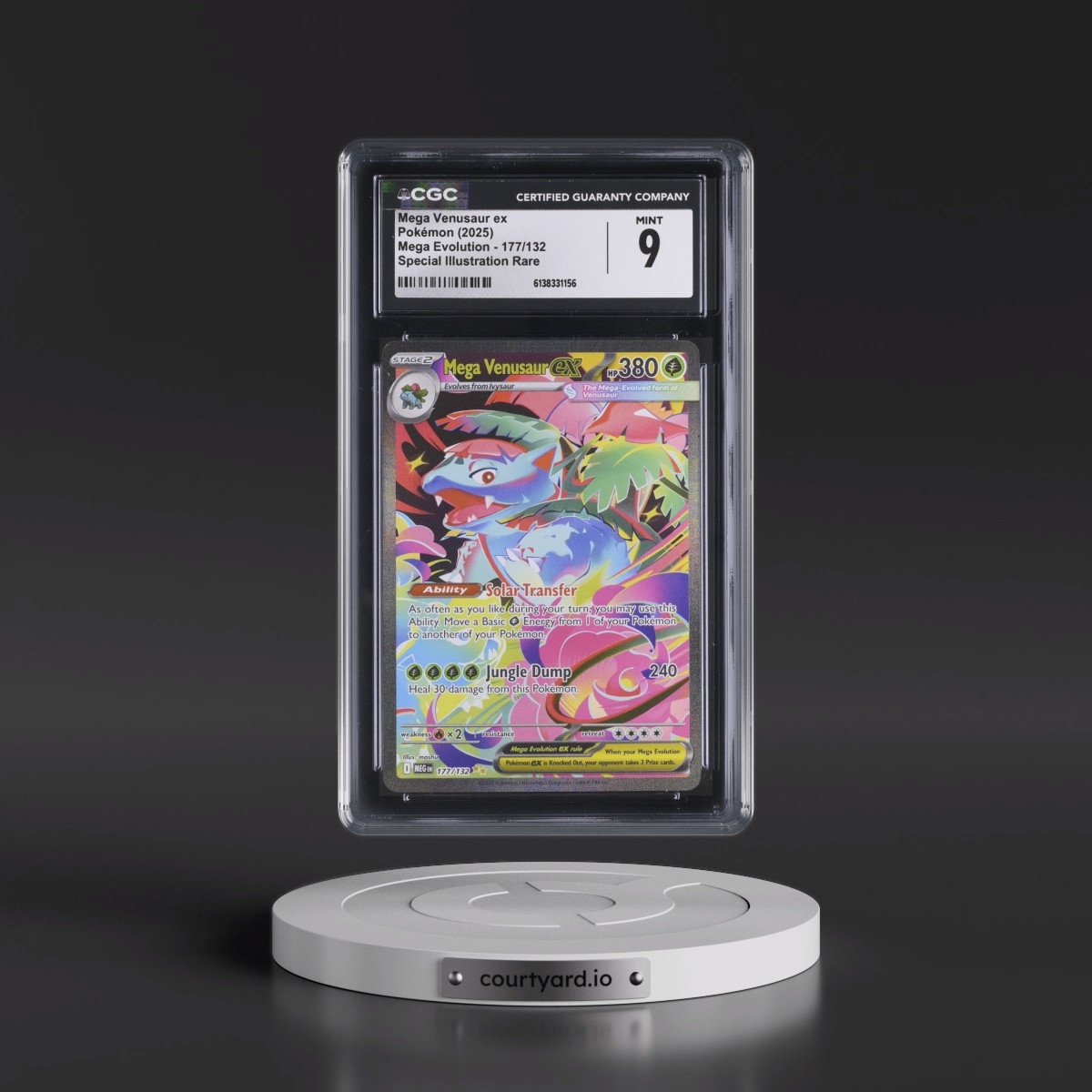 2025 Mega Evolution - MEG EN #177/132 Mega Venusaur ex - Special Illustration Rare (Holo) (CGC 9 MINT)