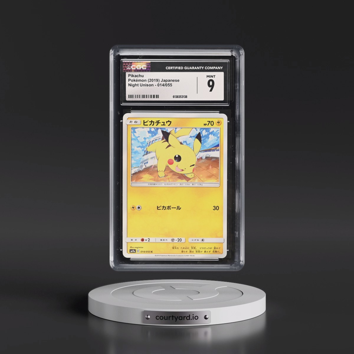 2019 Night Unison #014/055 Pikachu (CGC 9 MINT)