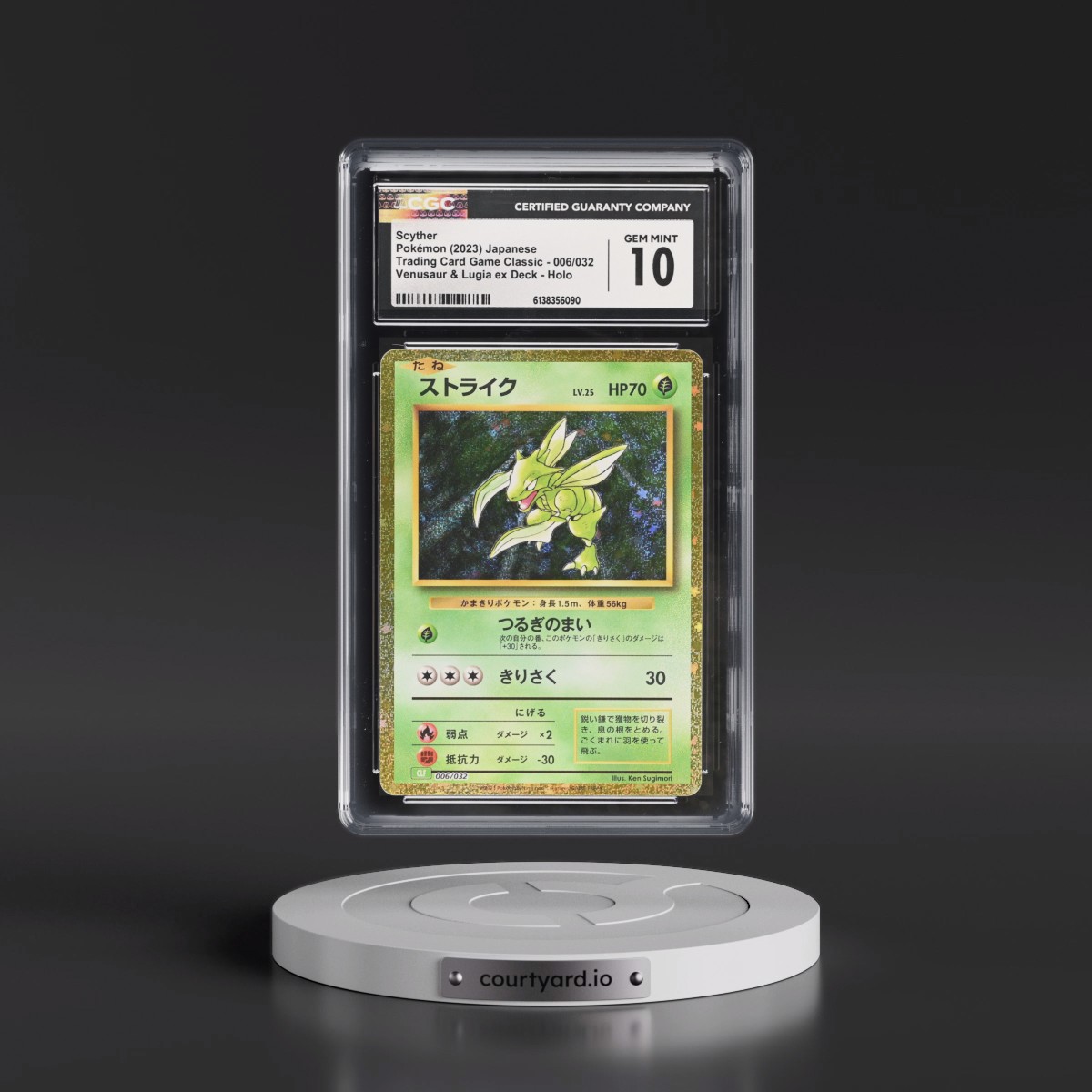 2023 Trading Card Game Classic - CLF, CLL, CLK #006/032 Scyther - Venusaur & Lugia ex Deck - CLF Holo (CGC 10 GEM MINT)
