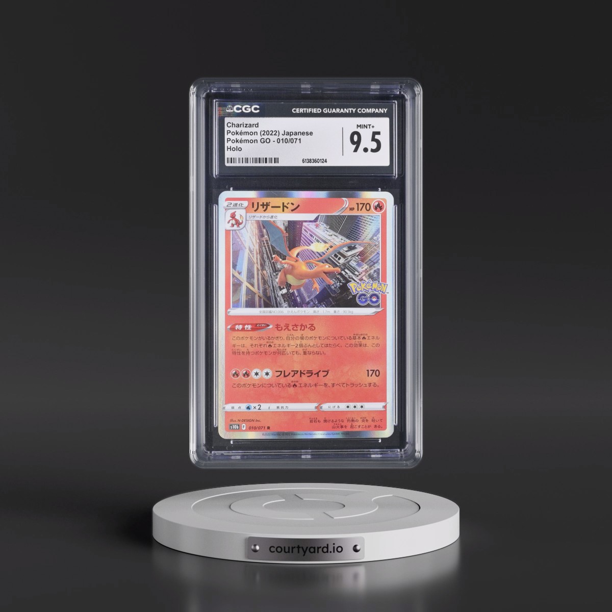 2022 Pokémon GO #010/071 Charizard - Holo (CGC 9.5 MINT+)