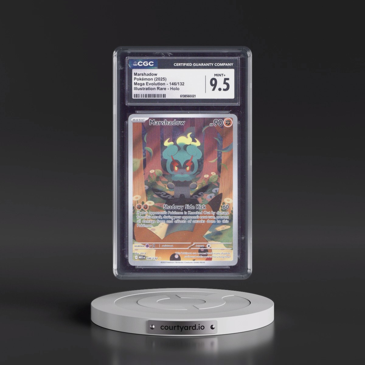 2025 Mega Evolution - MEG EN #146/132 Marshadow - Illustration Rare Holo (CGC 9.5 MINT+)
