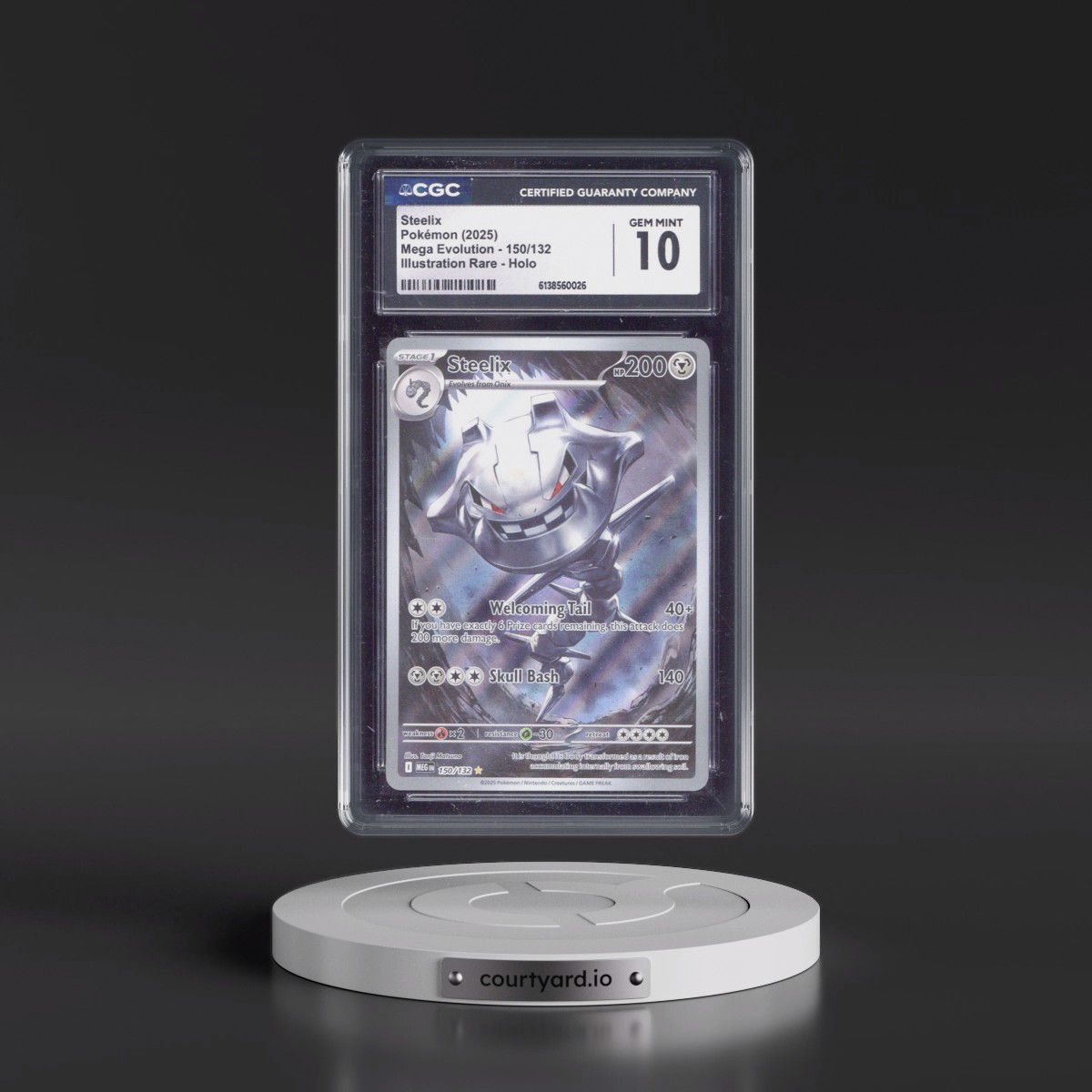 2025 Mega Evolution - MEG EN #150/132 Steelix - Illustration Rare Holo (CGC 10 GEM MINT)