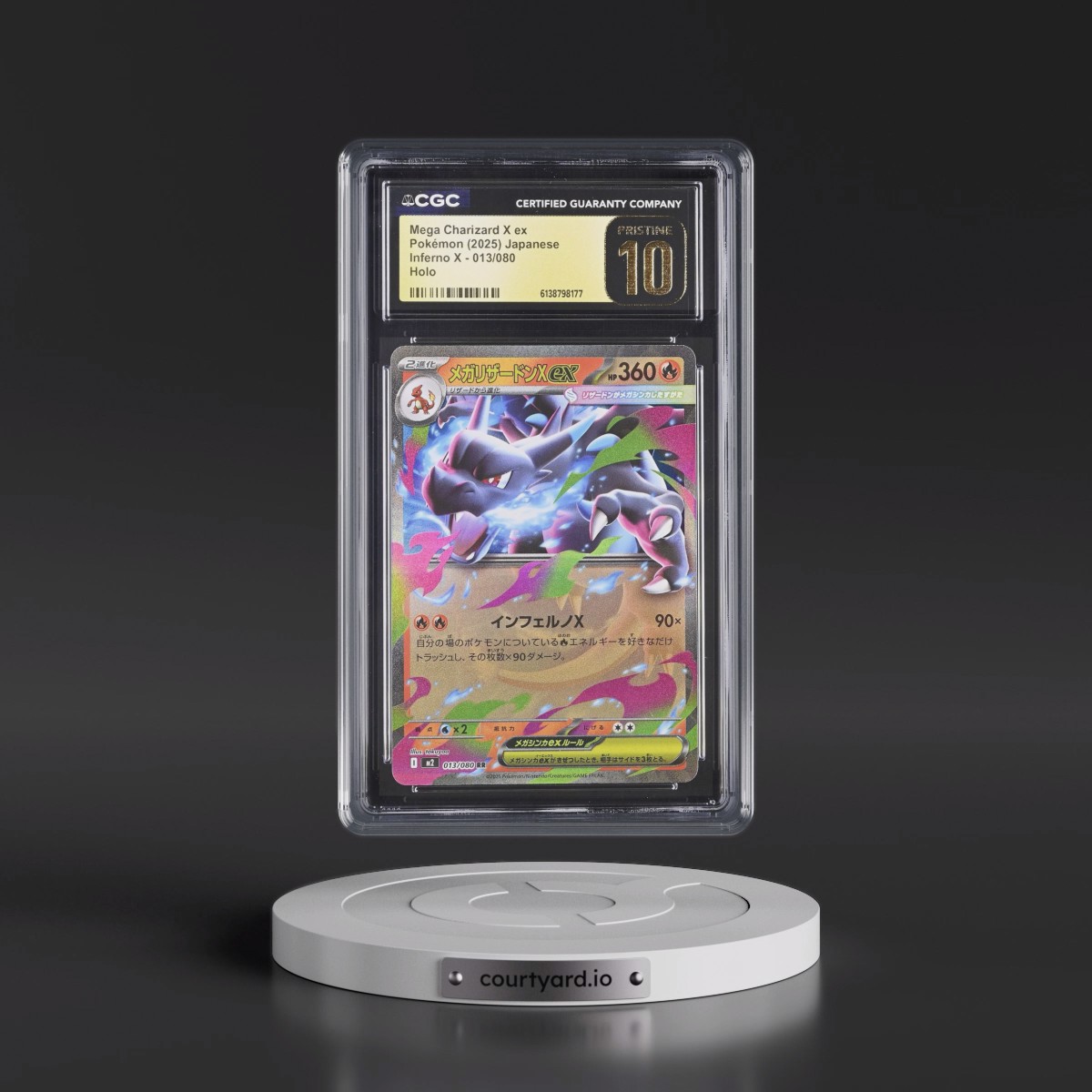 2025 Inferno X - M2 #013/080 Mega Charizard X ex - Holo (CGC 10 PRISTINE)