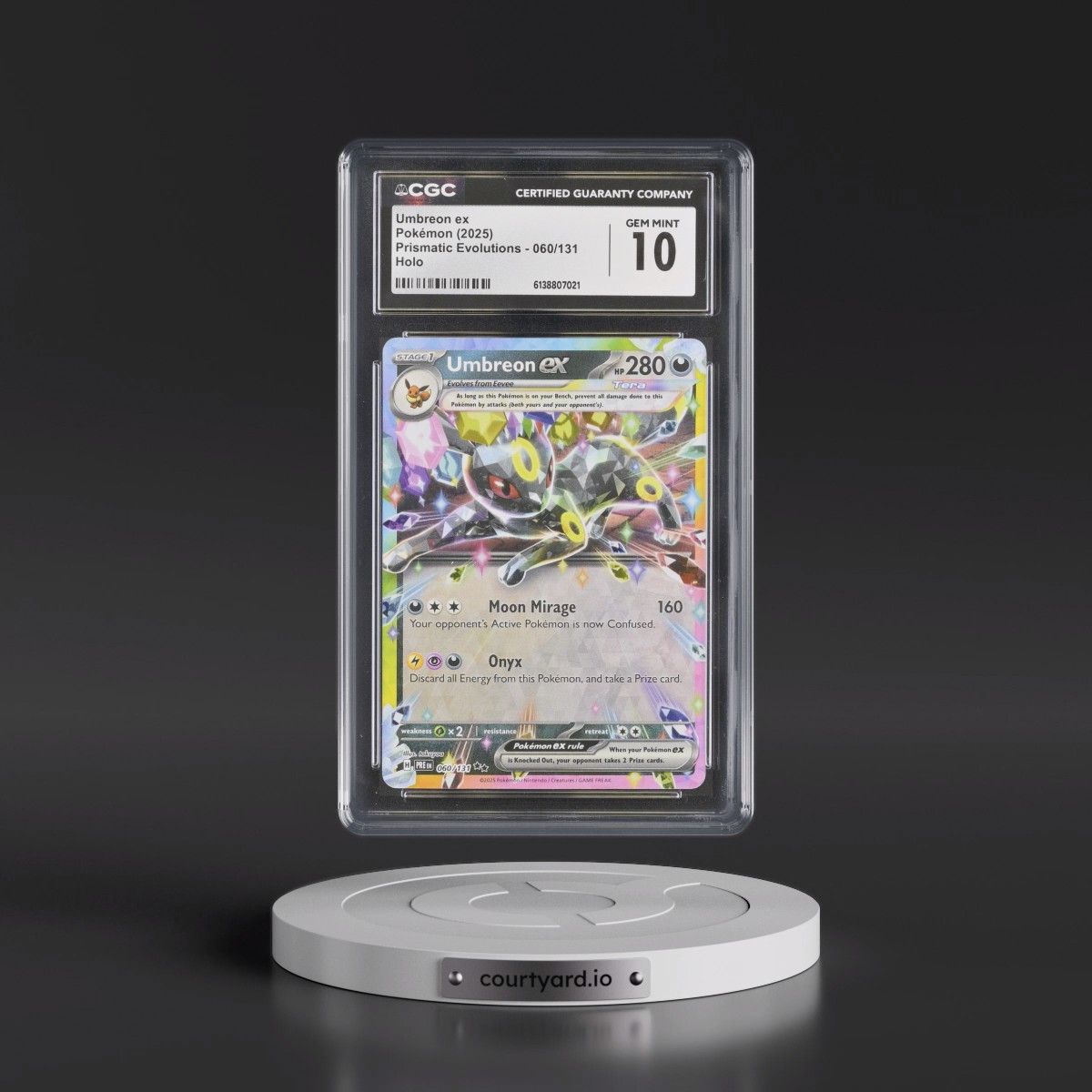 2024 Prismatic Evolutions - PRE EN #060/131 Umbreon ex - Holo (CGC 10 GEM MINT)