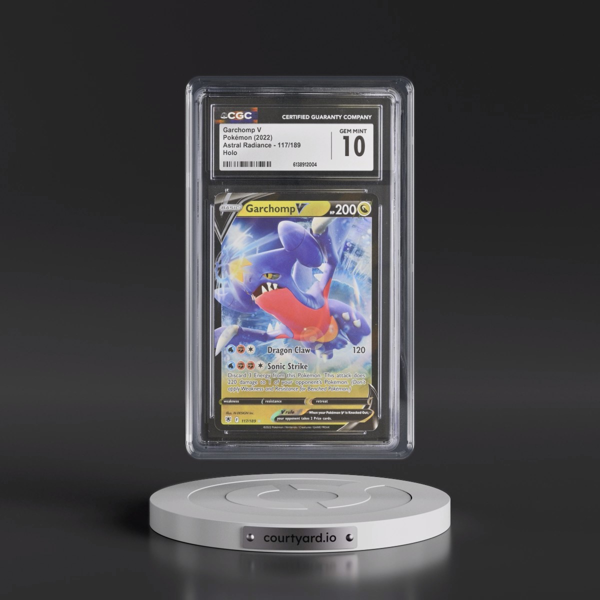 Astral Radiance #117/189 Garchomp V - Holo (CGC 10 GEM MINT)