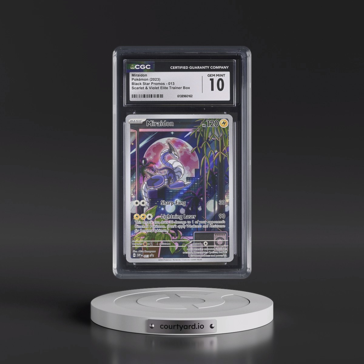 2023 Black Star Promos - Scarlet & Violet SVPEN #013 Miraidon - Scarlet & Violet Elite Trainer Box (Holo) (CGC 10 GEM MINT)
