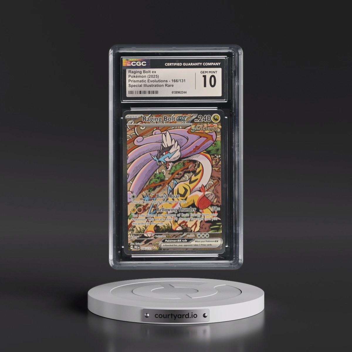 2024 Prismatic Evolutions - PRE EN #166/131 Raging Bolt ex - Special Illustration Rare (Holo) (CGC 10 GEM MINT)
