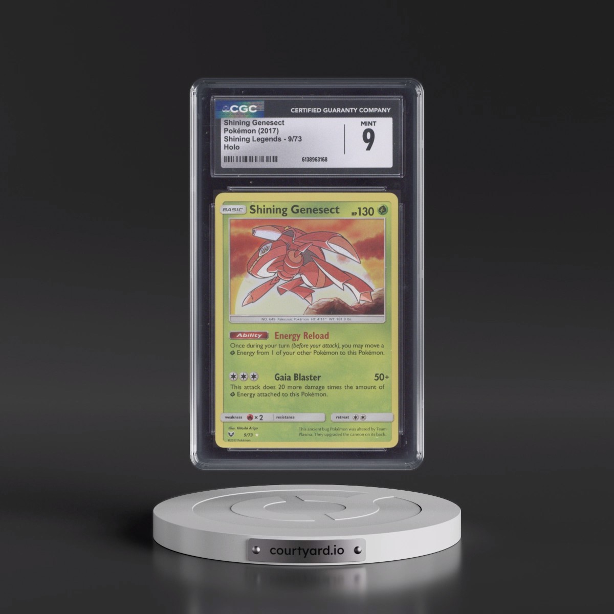 2017 Shining Legends #9/73 Shining Genesect - Holo (CGC 9 MINT)