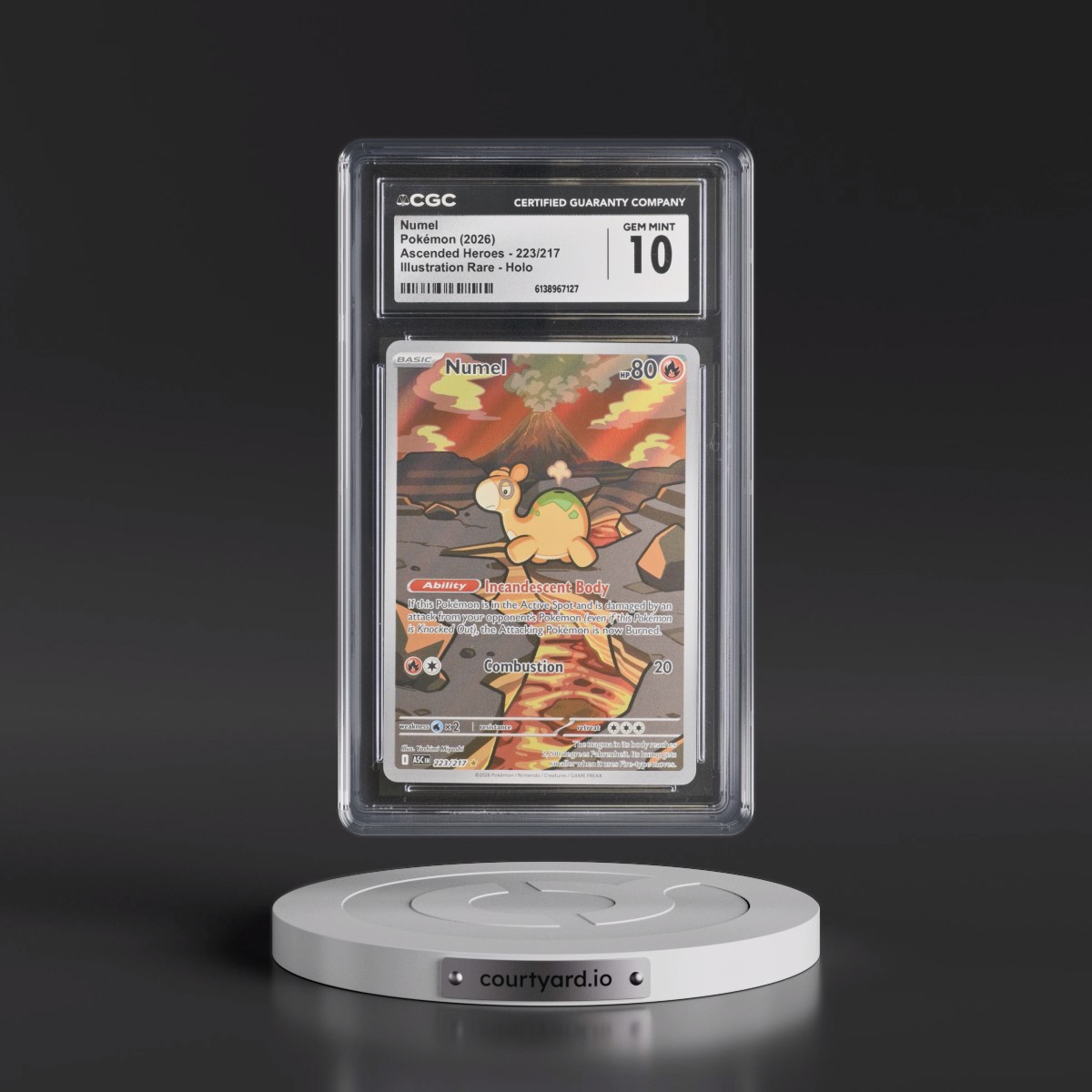 2026 Ascended Heroes - ASC EN #223/217 Numel - Illustration Rare Holo (CGC 10 GEM MINT)