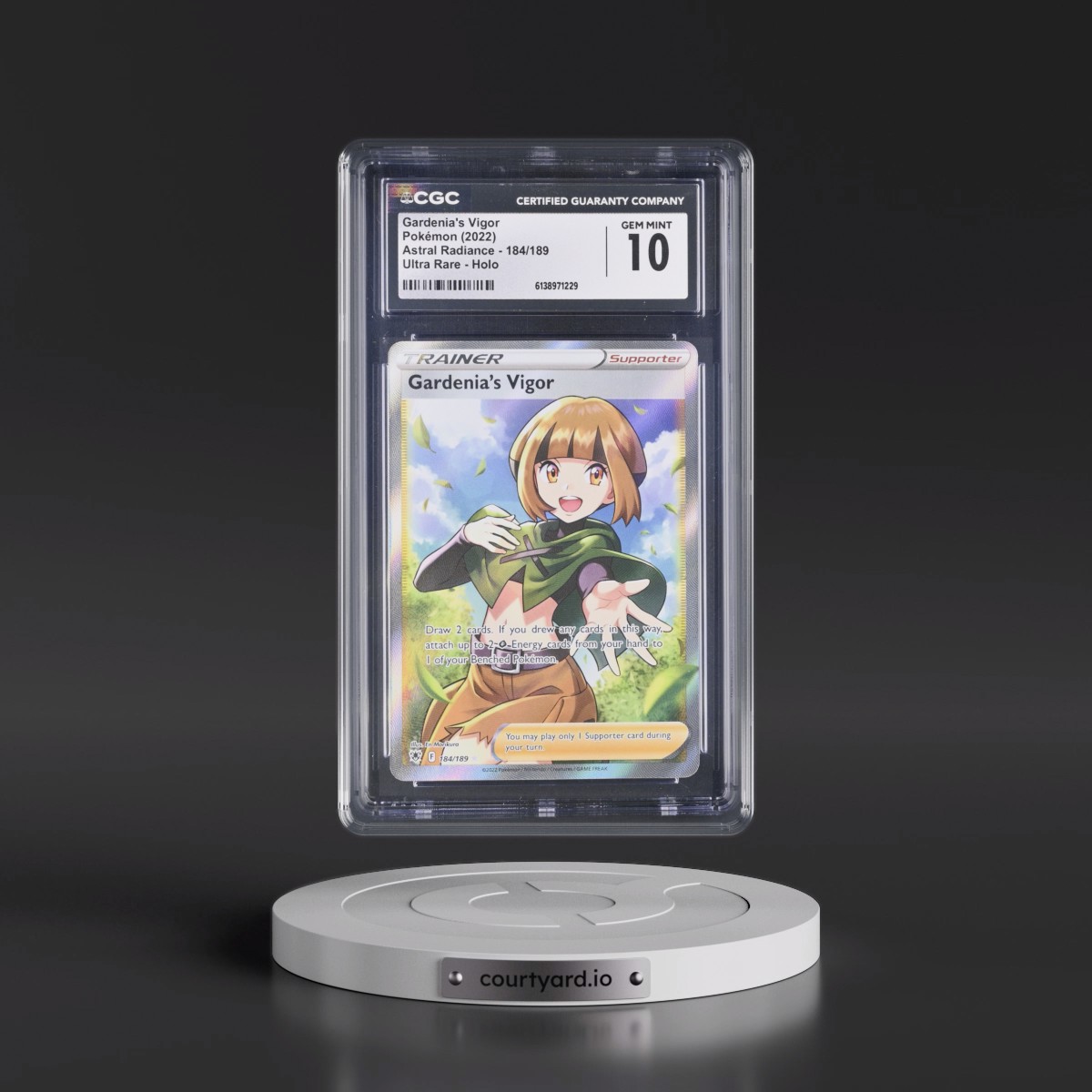 Astral Radiance #184/189 Gardenia's Vigor - Ultra Rare Holo (CGC 10 GEM MINT)