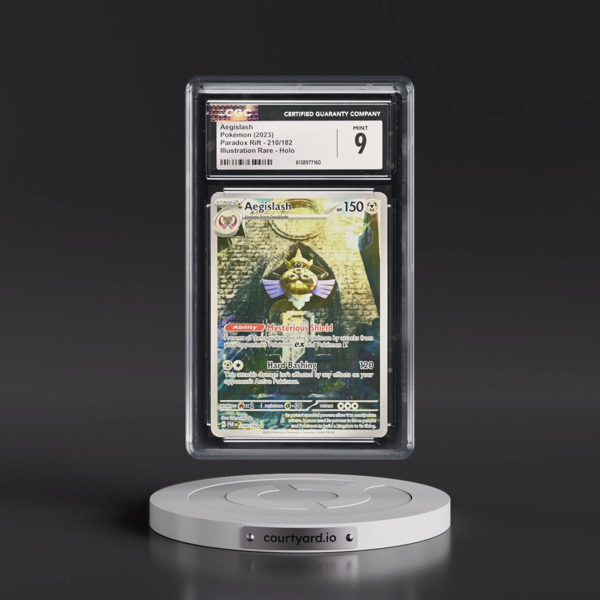 2023 Paradox Rift - PAR EN #210/182 Aegislash - Illustration Rare Holo (CGC 9 MINT)