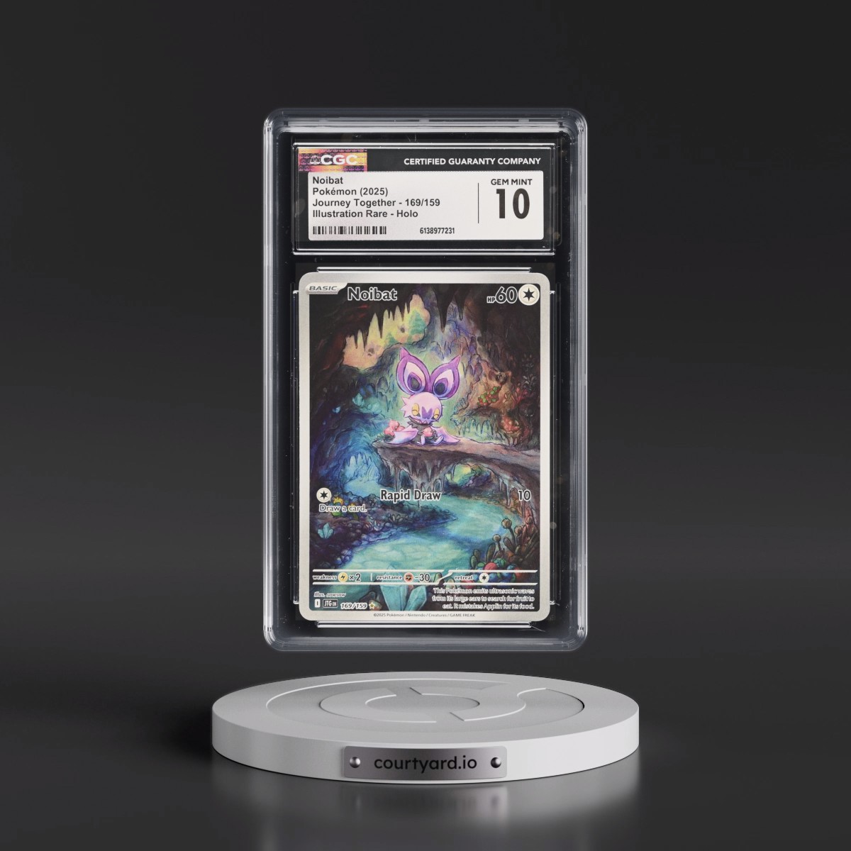 2024 Journey Together - JTG EN #169/159 Noibat - Illustration Rare Holo (CGC 10 GEM MINT)