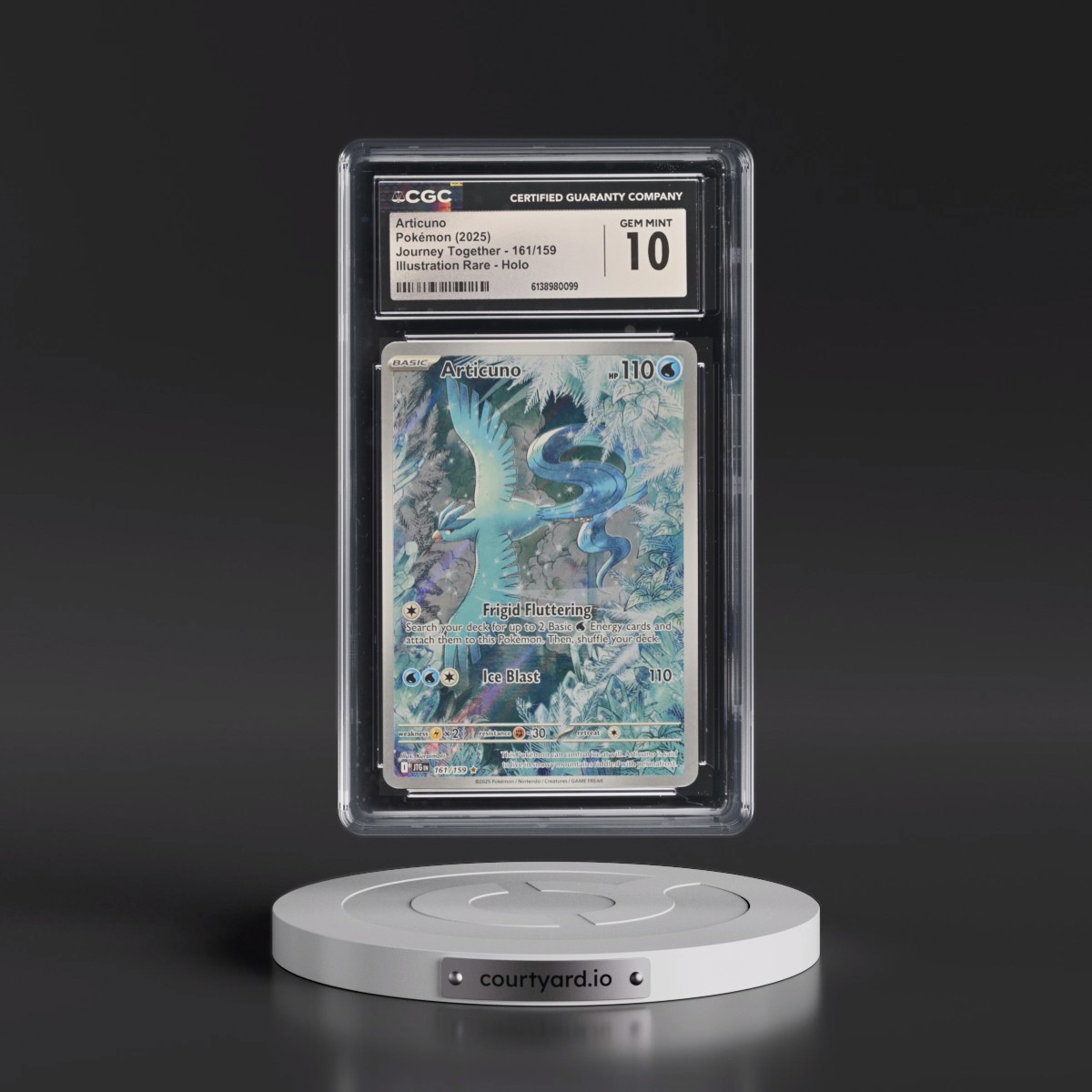 2024 Journey Together - JTG EN #161/159 Articuno - Illustration Rare Holo (CGC 10 GEM MINT)