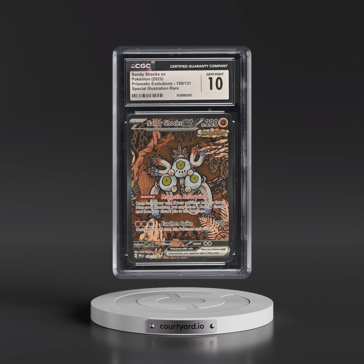 2024 Prismatic Evolutions - PRE EN #159/131 Sandy Shocks ex - Special Illustration Rare (Holo) (CGC 10 GEM MINT)