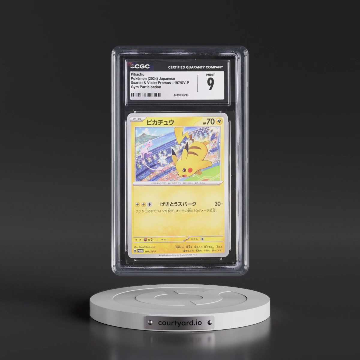 2022 Scarlet & Violet Promos #197/SV-P Pikachu - Gym Participation (CGC 9 MINT)