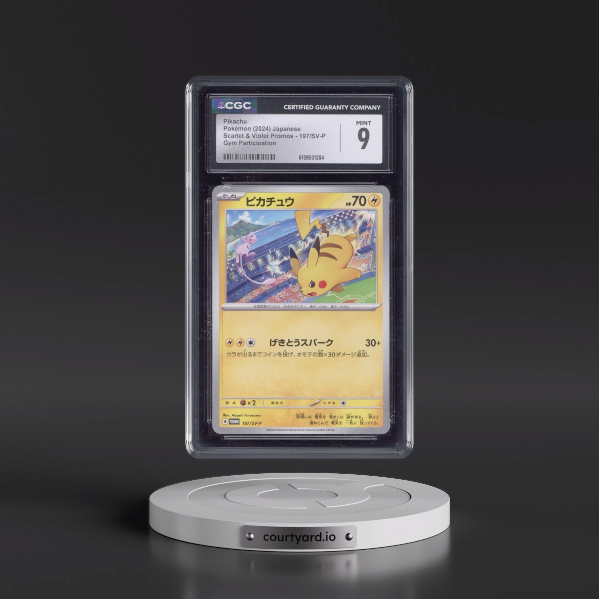 2022 Scarlet & Violet Promos #197/SV-P Pikachu - Gym Participation (CGC 9 MINT)