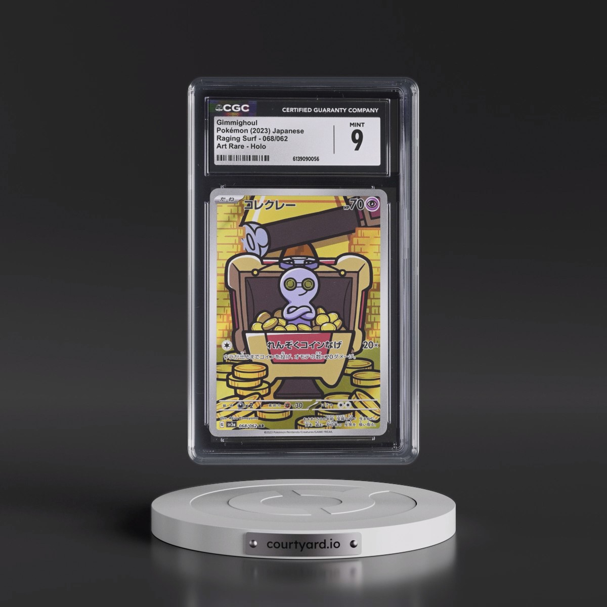 2023 Raging Surf #068/062 Gimmighoul - Art Rare Holo (CGC 9 MINT)