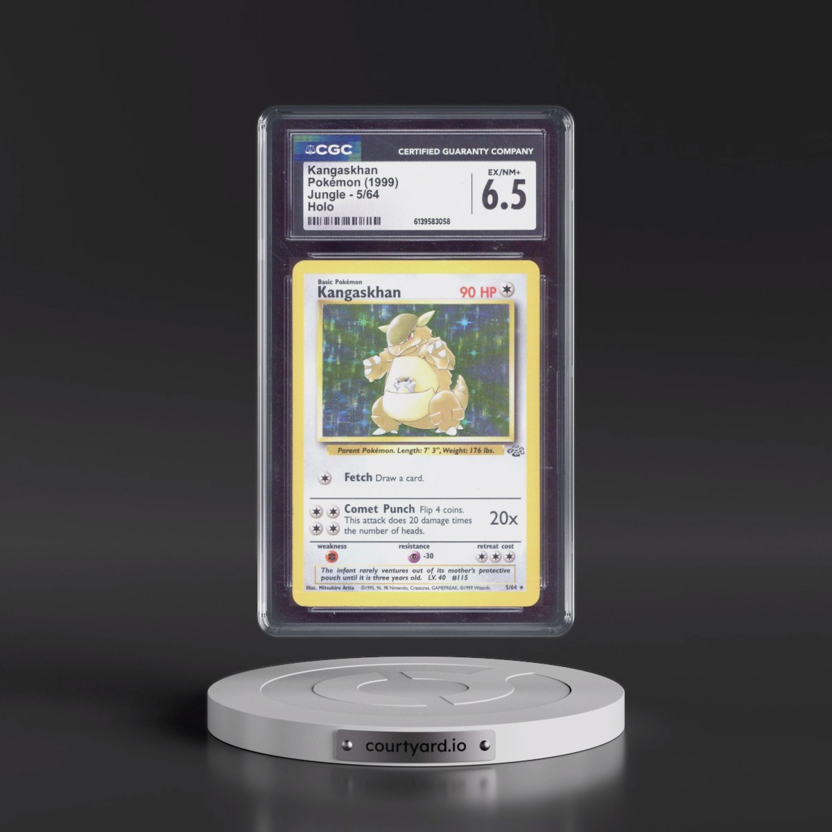 1999 Jungle #5/64 Kangaskhan - Holo (CGC 6.5 EX-NM+)