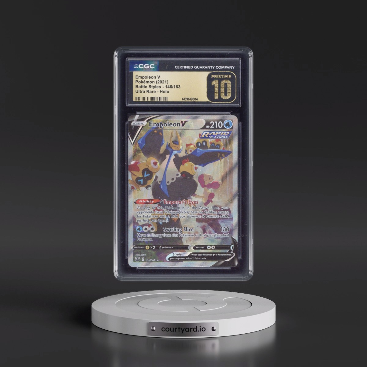 2021 Battle Styles #146/163 Empoleon V - Ultra Rare Holo (CGC 10 PRISTINE)
