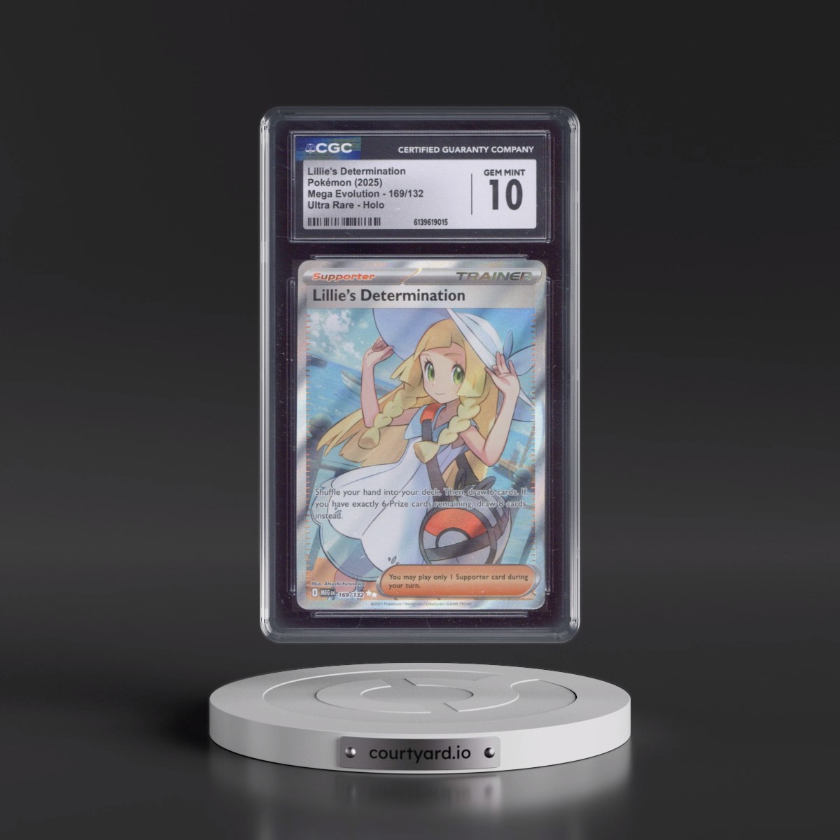 2025 Mega Evolution - MEG EN #169/132 Lillie's Determination - Ultra Rare Holo (CGC 10 GEM MINT)