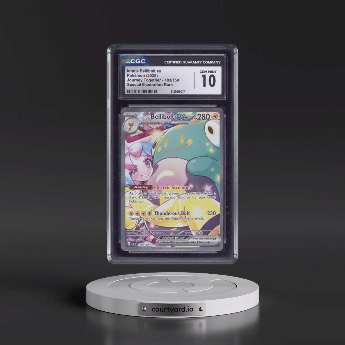 2024 Journey Together - JTG EN #183/159 Iono's Bellibolt ex - Special Illustration Rare (Holo) (CGC 10 GEM MINT)