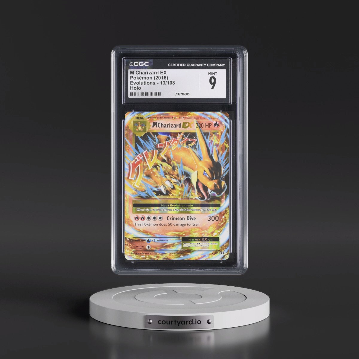 2016 Evolutions #13/108 M Charizard EX - Holo (CGC 9 MINT)