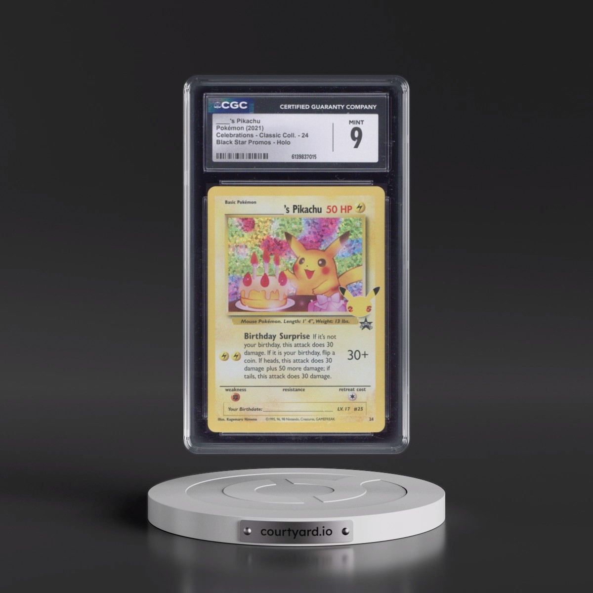2021 Celebrations - Classic Collection #24 ____'s Pikachu - Black Star Promos Holo (CGC 9 MINT)