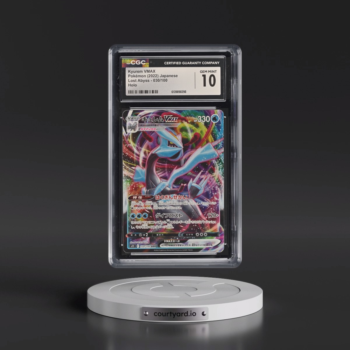 2022 Lost Abyss #030/100 Kyurem VMAX - Holo (CGC 10 GEM MINT)