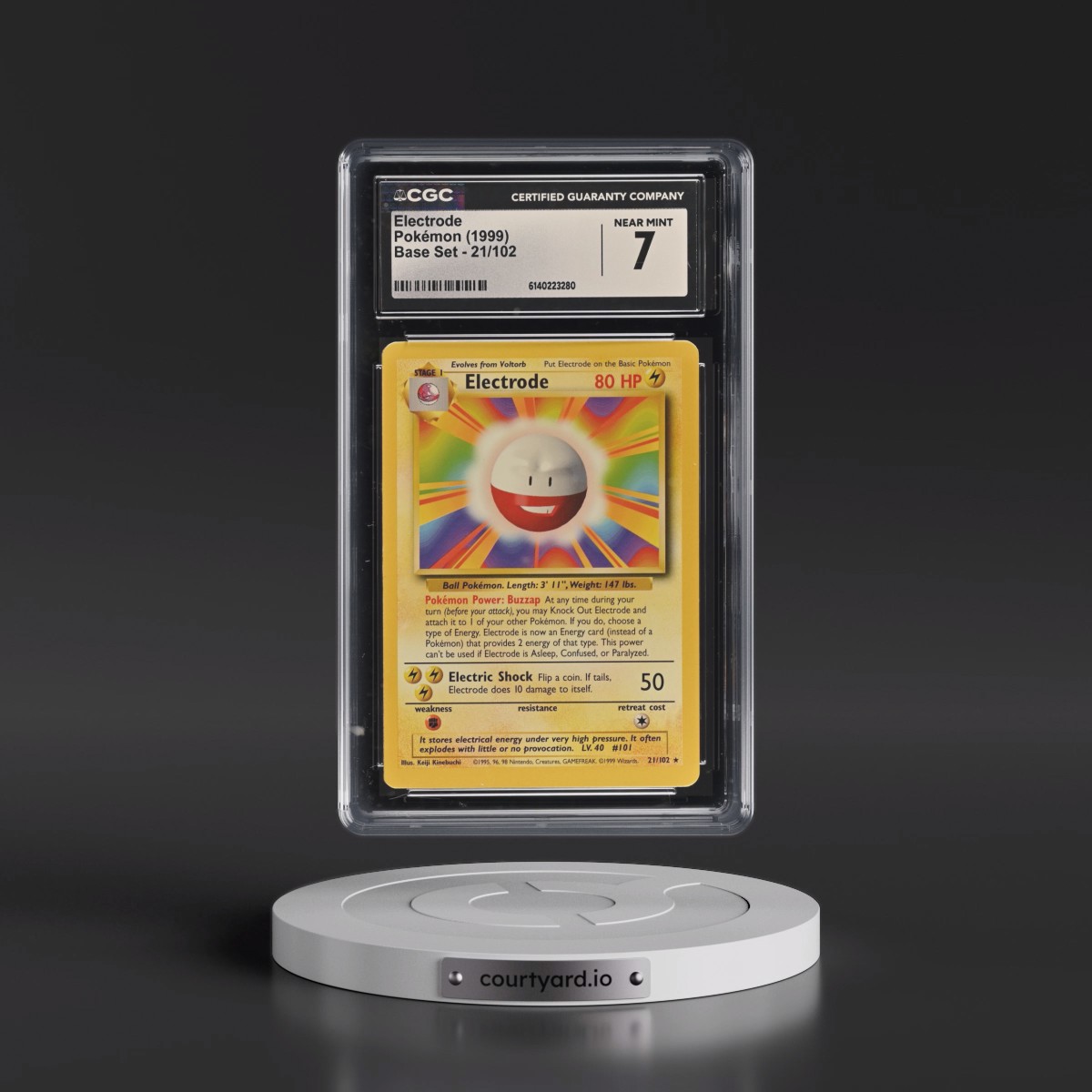 1999 Base Set #21/102 Electrode (CGC 7 NM)
