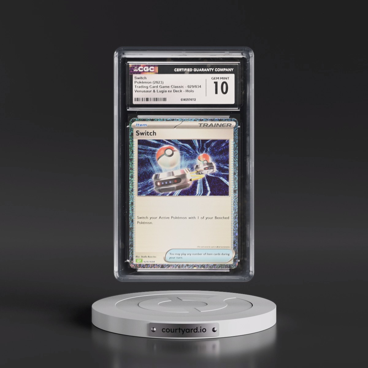 2023 Trading Card Game Classic - CLV, CLC, CLB #029/034 Switch - Venusaur & Lugia ex Deck - CLV Holo (CGC 10 GEM MINT)