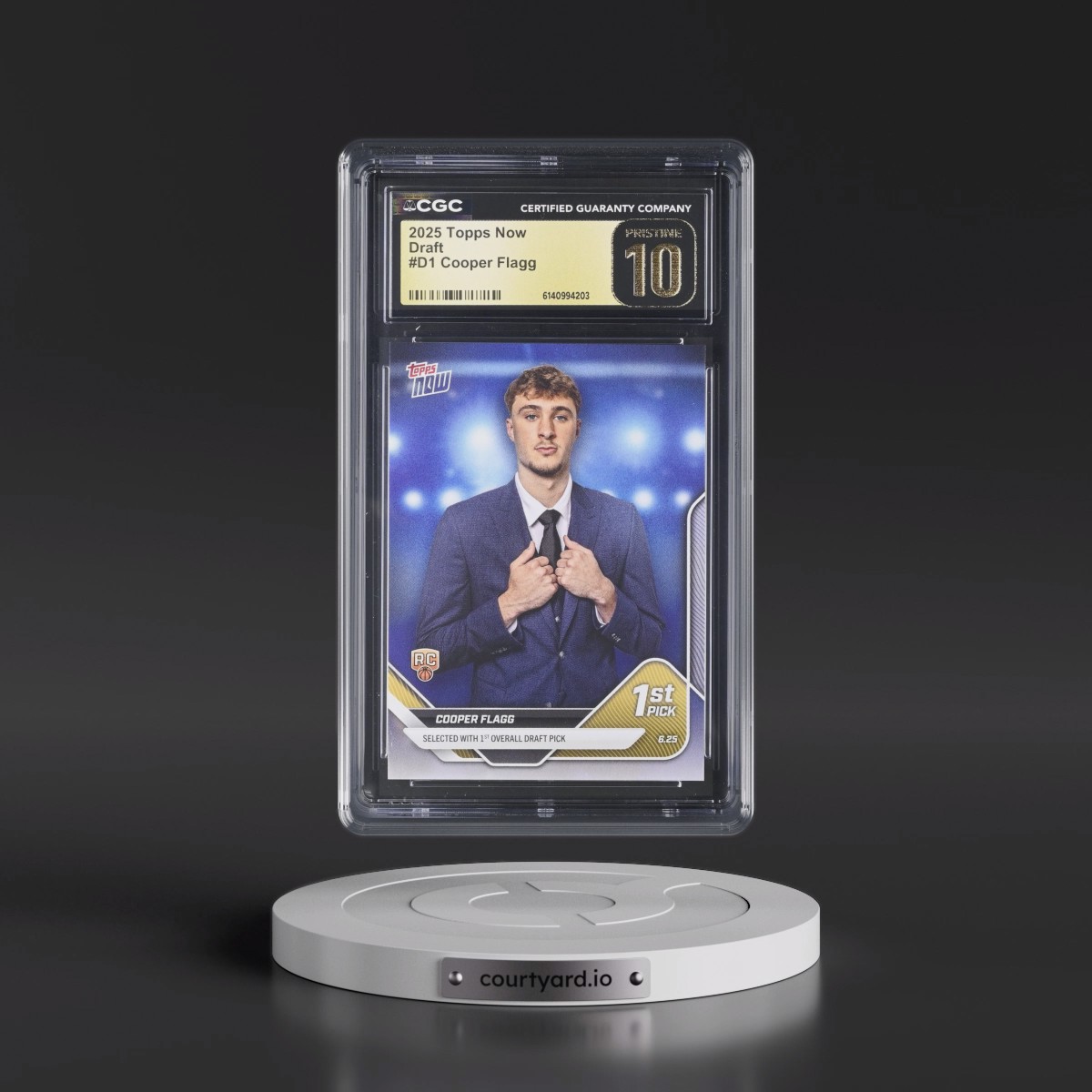 2025 Topps Now Draft #D1 Cooper Flagg (CGC 10 PRISTINE)