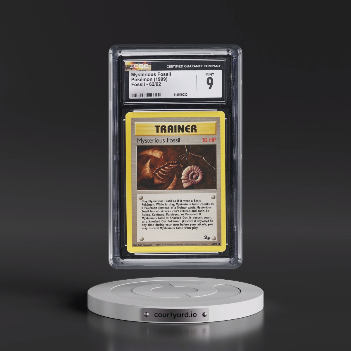 1999 Fossil #62/62 Mysterious Fossil (CGC 9 MINT)