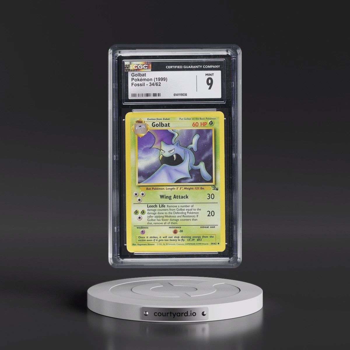 1999 Fossil #34/62 Golbat (CGC 9 MINT)