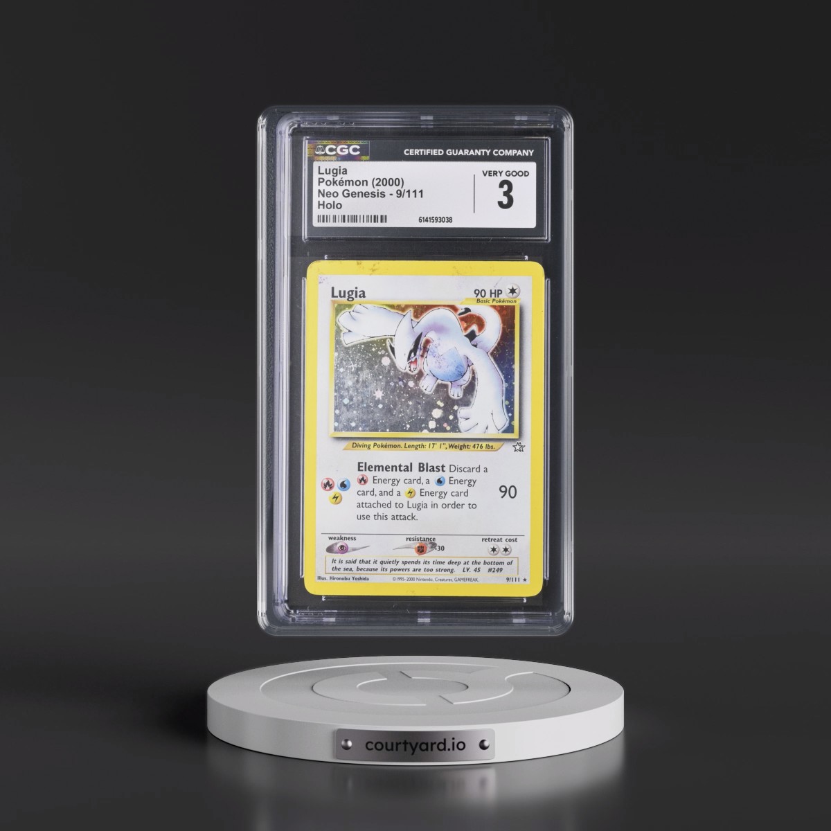 2000 Neo Genesis Lugia - Holo #9/111 CGC 3