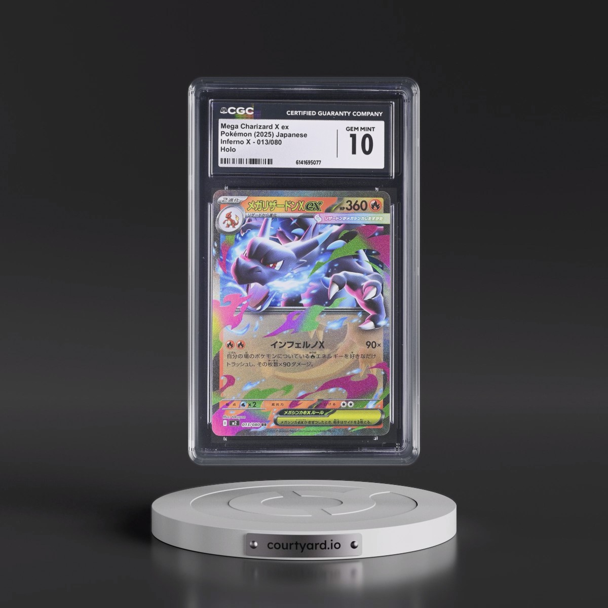 2025 Inferno X - M2 #013/080 Mega Charizard X ex - Holo (CGC 10 GEM MINT)