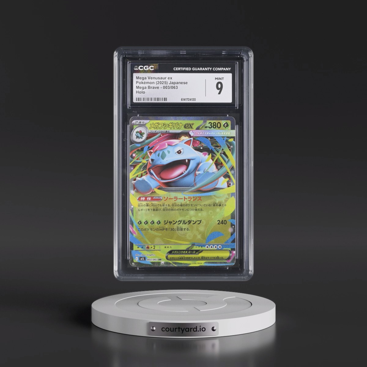 2025 Mega Brave - M1L #003/063 Mega Venusaur ex - Holo (CGC 9 MINT)