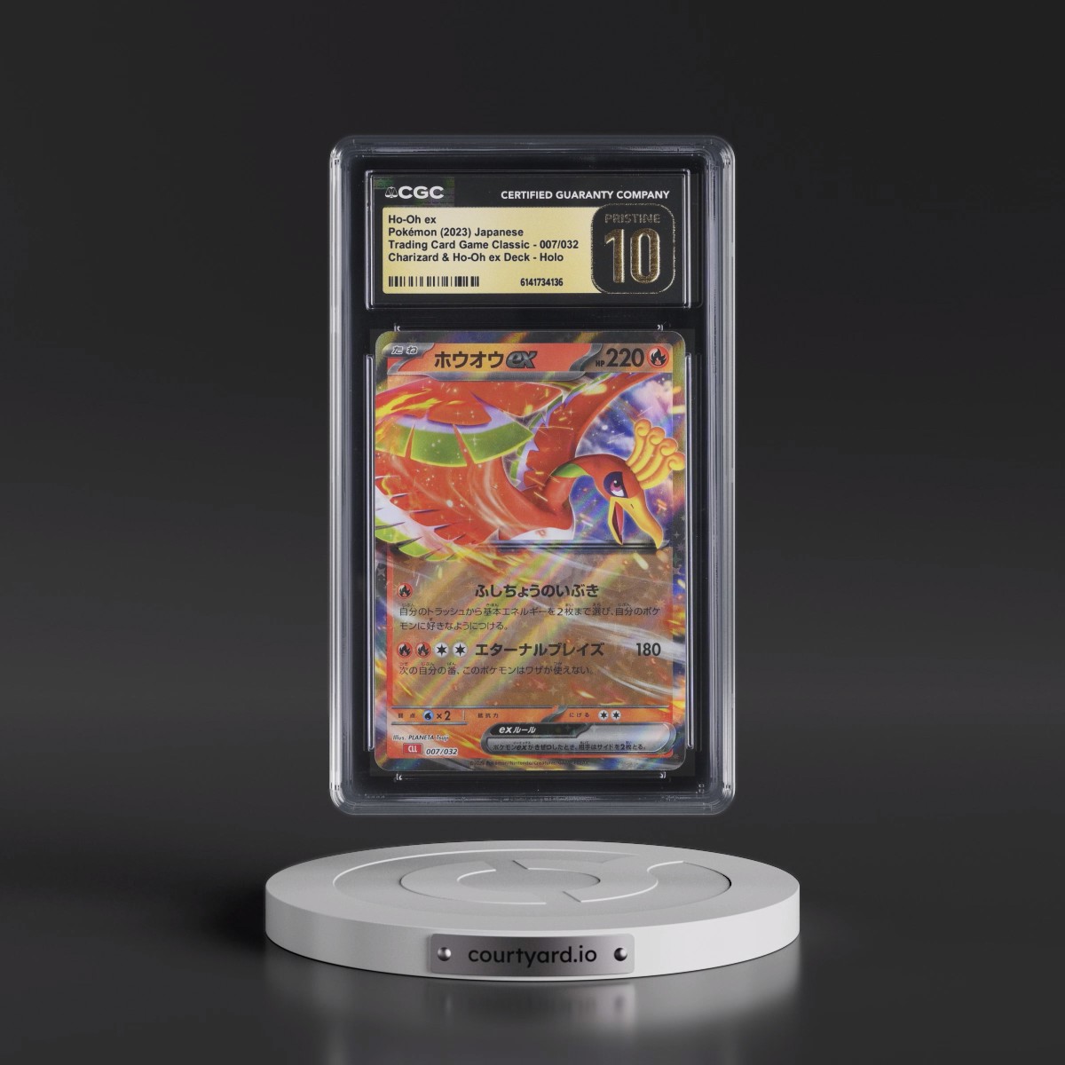 2023 Trading Card Game Classic - CLF, CLL, CLK #007/032 Ho-Oh ex - Charizard & Ho-Oh ex Deck - CLL Holo (CGC 10 PRISTINE)