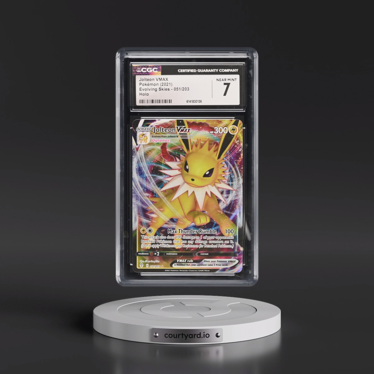 2021 Evolving Skies #051/203 Jolteon VMAX - Holo (CGC 7 NM)