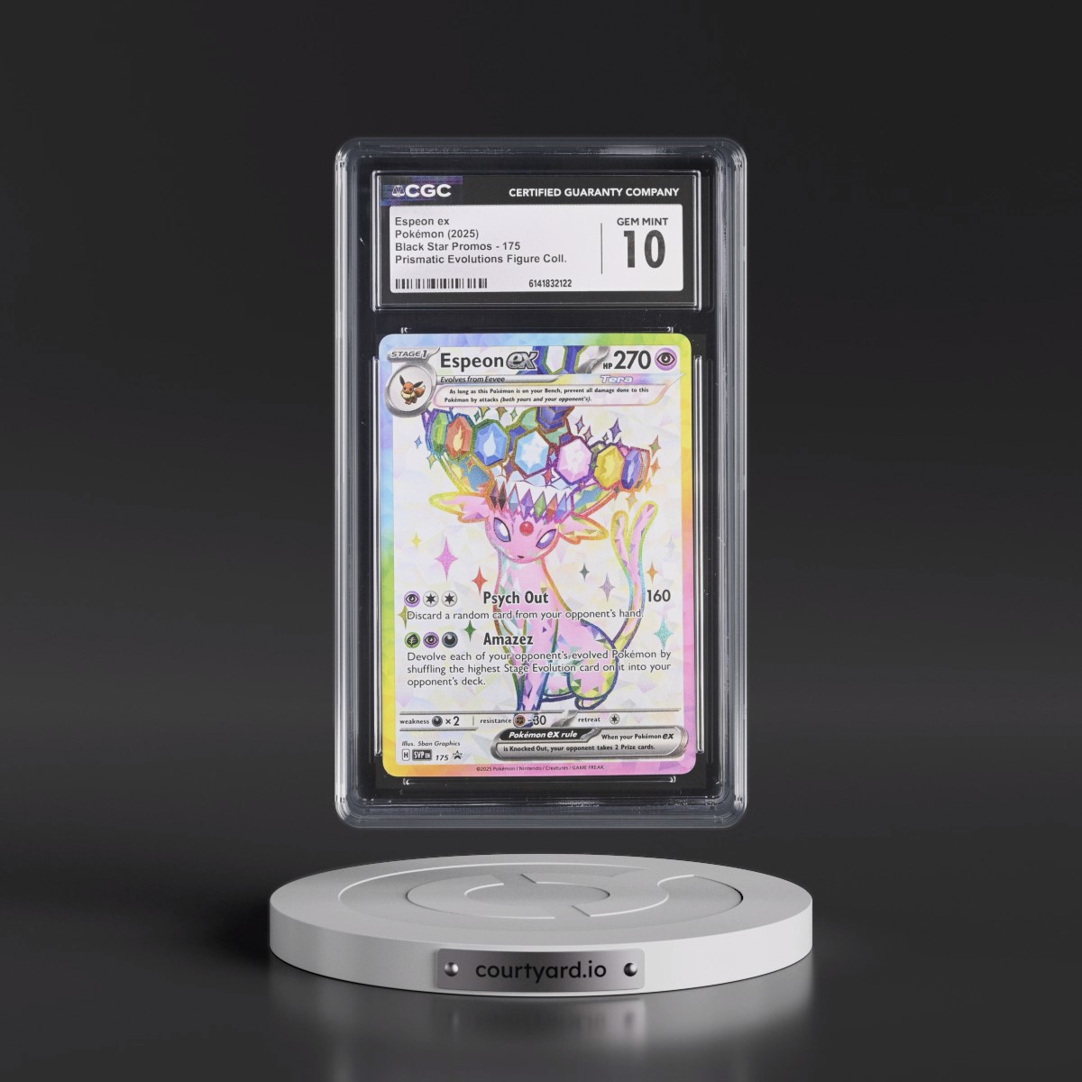 2023 Black Star Promos - Scarlet & Violet SVP EN #175 Espeon ex - Prismatic Evolutions Premium Figure Collection (Holo) (CGC 10 GEM MINT)