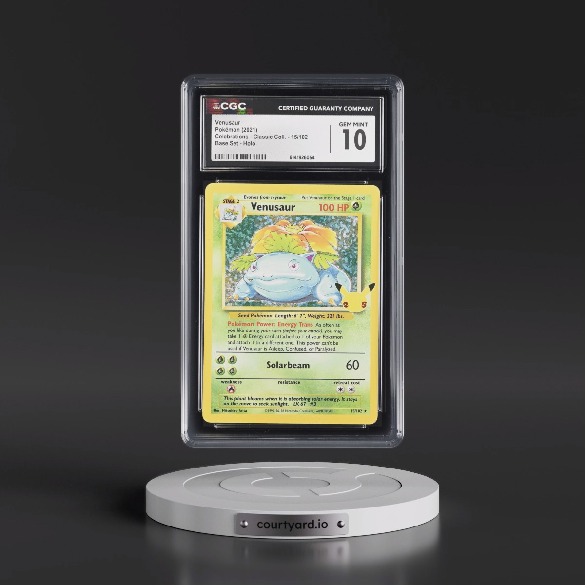 2021 Celebrations - Classic Collection #15/102 Venusaur - Base Set Holo (CGC 10 GEM MINT)