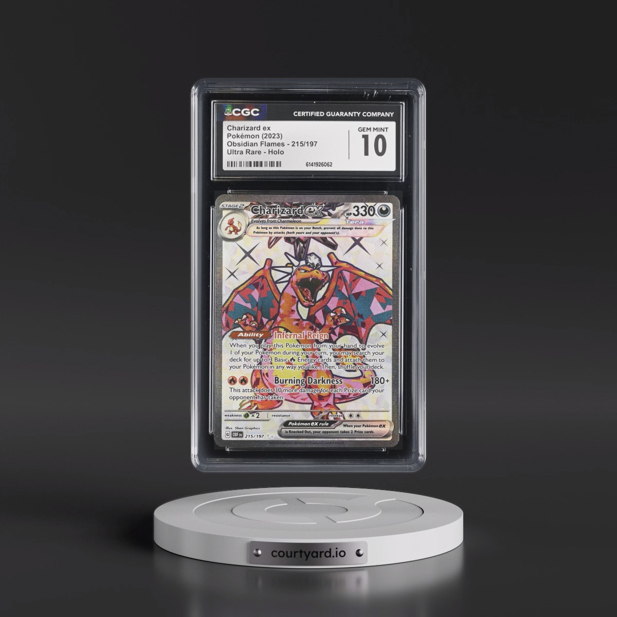 2023 Obsidian Flames - OBF EN #215/197 Charizard ex - Ultra Rare Holo (CGC 10 GEM MINT)