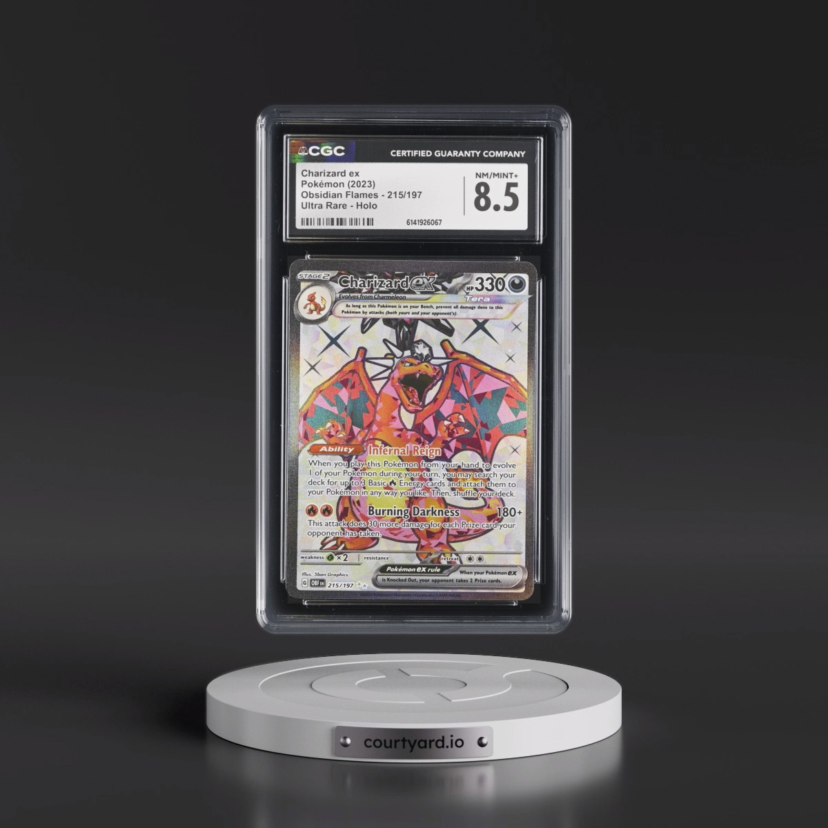 2023 Obsidian Flames - OBF EN #215/197 Charizard ex - Ultra Rare Holo (CGC 8.5 NM-MT+)