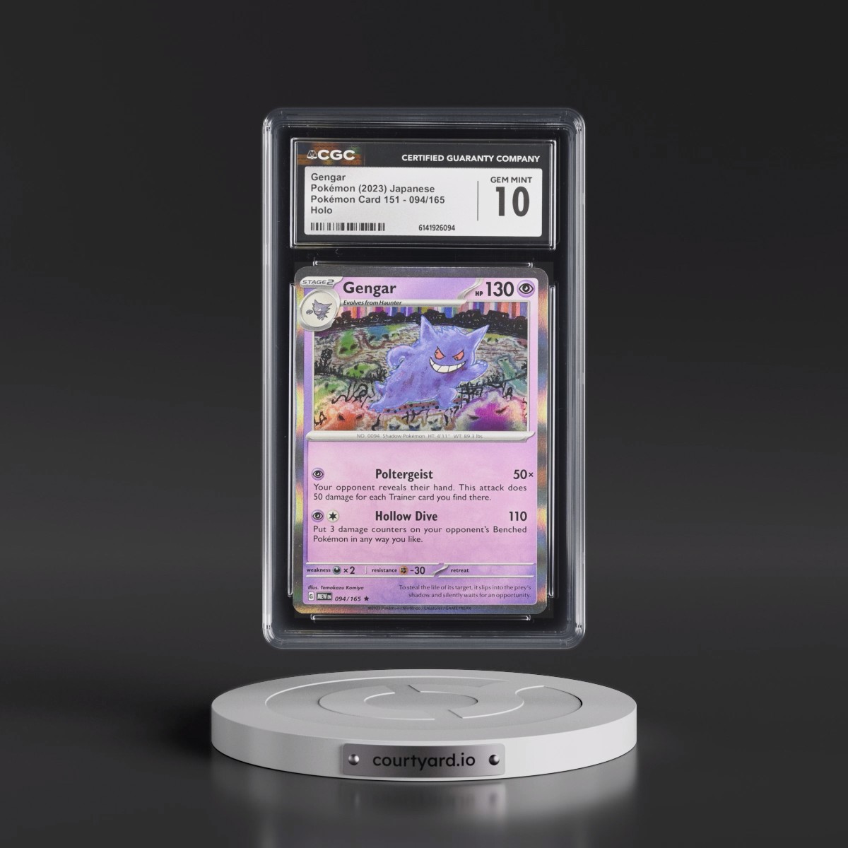 2023 Pokémon Card 151 #094/165 Gengar - Holo (CGC 10 GEM MINT)