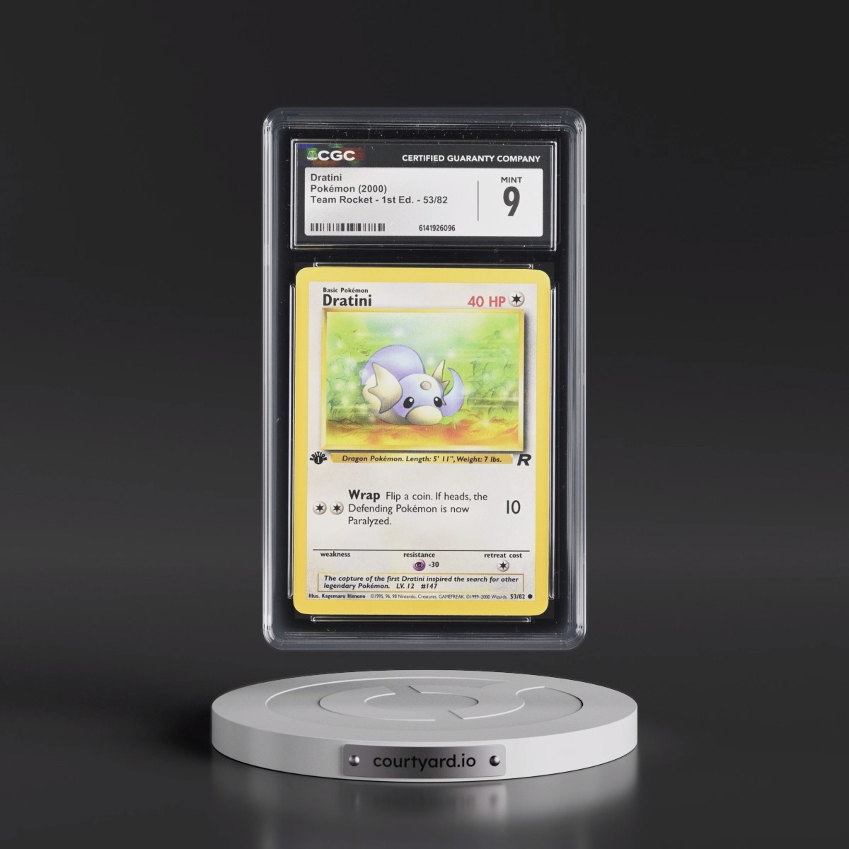 2000 Team Rocket #53/82 Dratini - 1st Edition 1st Edition (CGC 9 MINT)