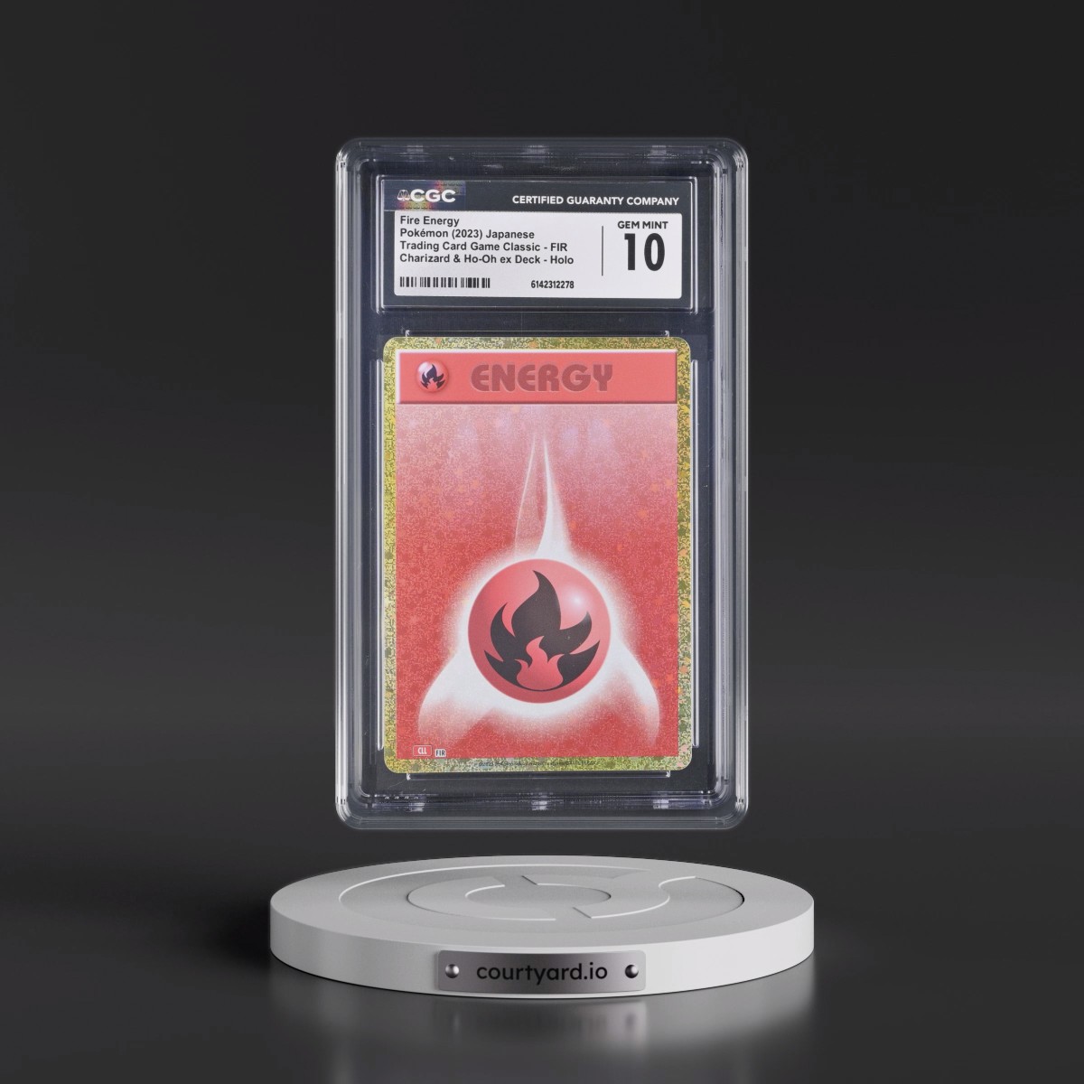 2023 Trading Card Game Classic - CLF, CLL, CLK #FIR Fire Energy - Charizard & Ho-Oh ex Deck - CLL Holo (CGC 10 GEM MINT)