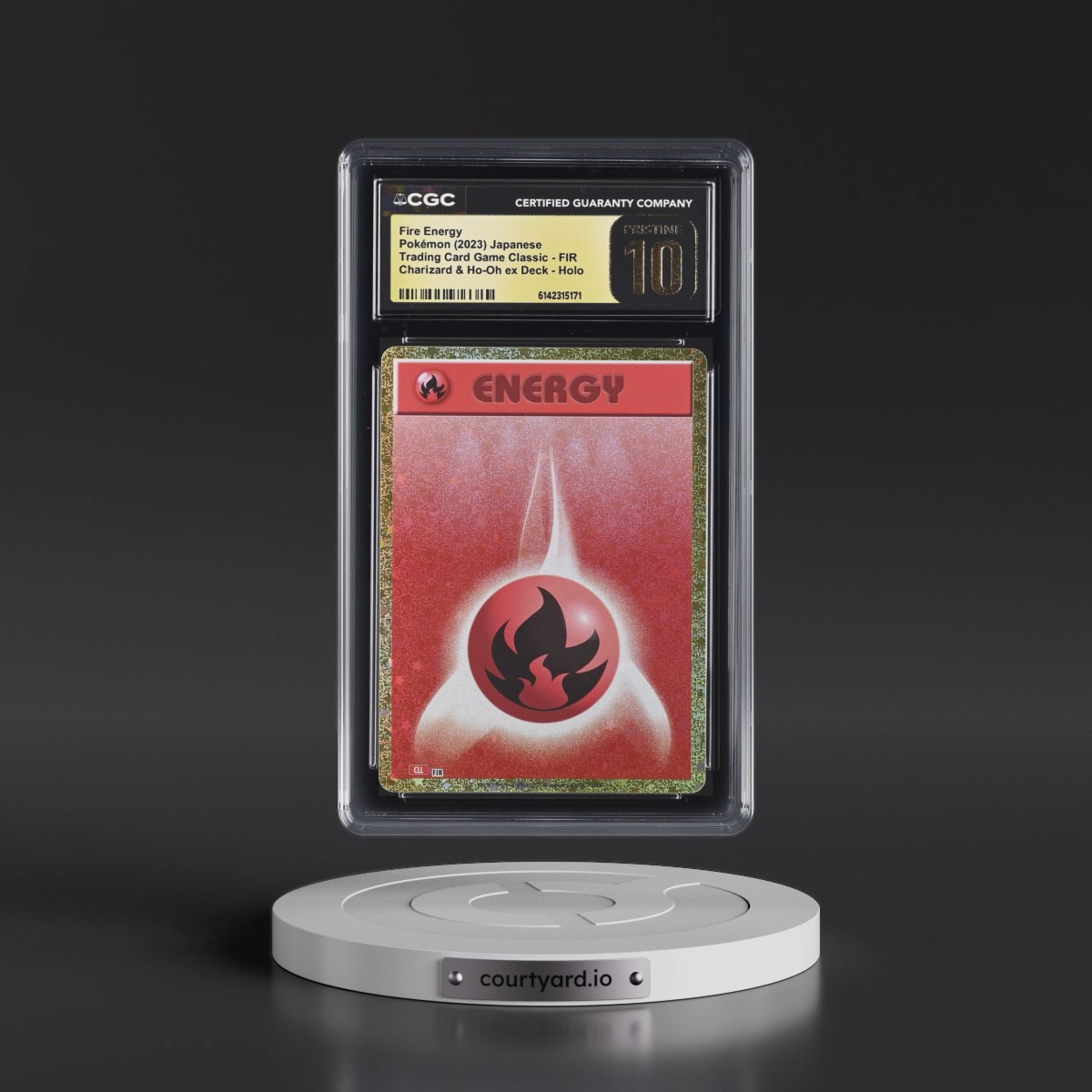 2023 Trading Card Game Classic - CLF, CLL, CLK #FIR Fire Energy - Charizard & Ho-Oh ex Deck - CLL Holo (CGC 10 PRISTINE)