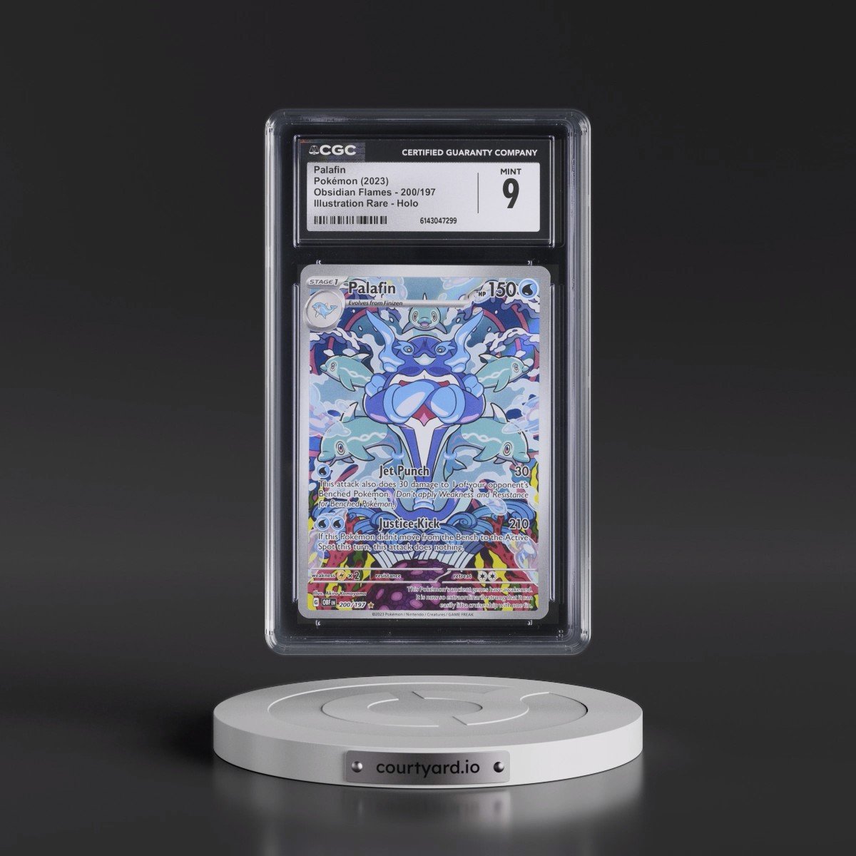 2023 Obsidian Flames - OBF EN #200/197 Palafin - Illustration Rare Holo (CGC 9 MINT)