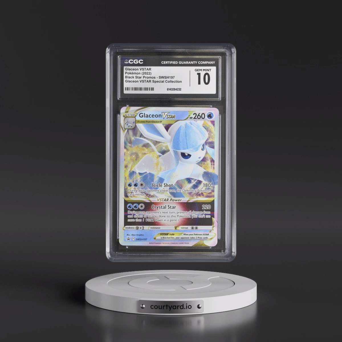 2017 Black Star Promos - Sword & Shield Glaceon VSTAR - Glaceon VSTAR Special Collection (Holo) #SWSH197 CGC 10