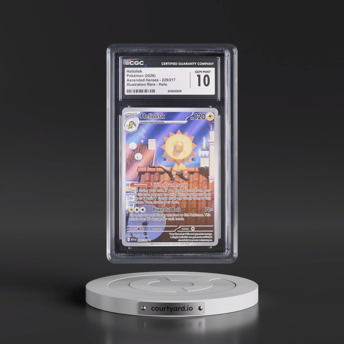2026 Ascended Heroes - ASC EN #229/217 Heliolisk - Illustration Rare Holo (CGC 10 GEM MINT)